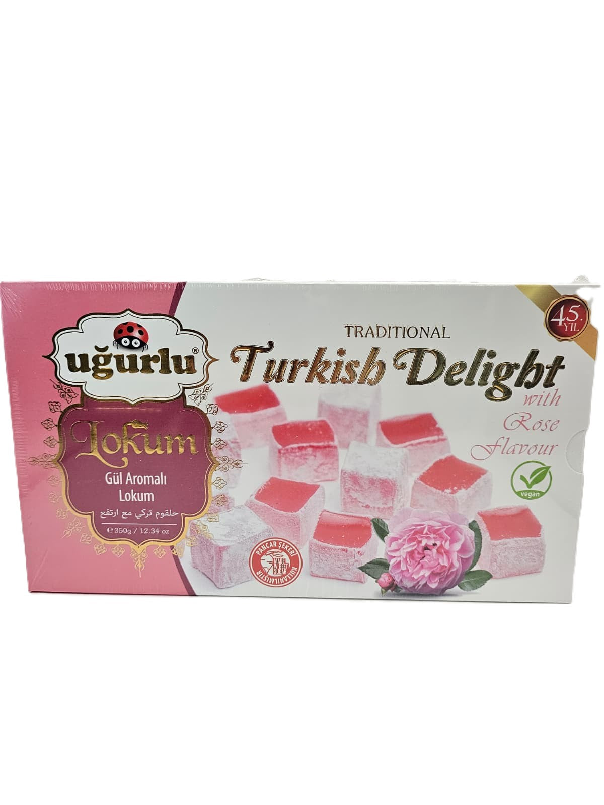 Ugurlu Turkish Delight W Rose Flavour 350 Gr
