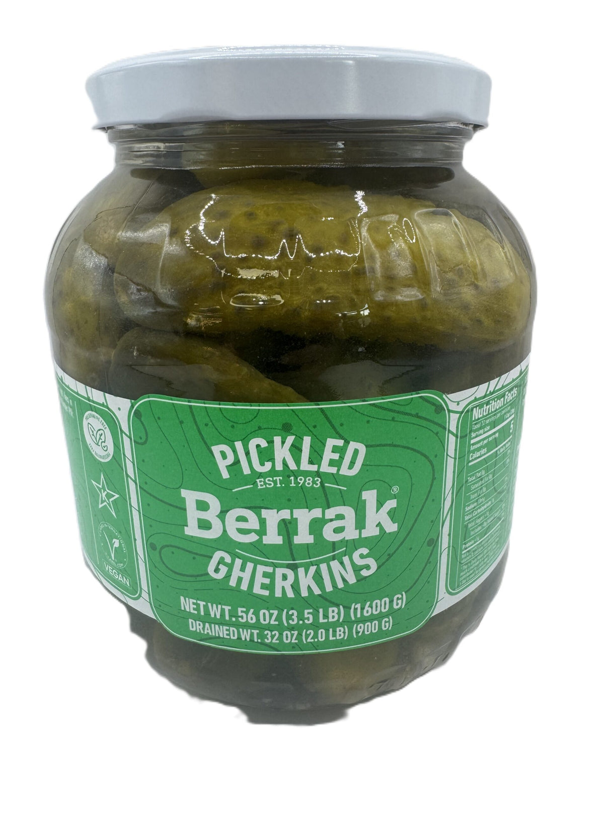 Berrak Pickled Gherkins 1600 Gr image 0