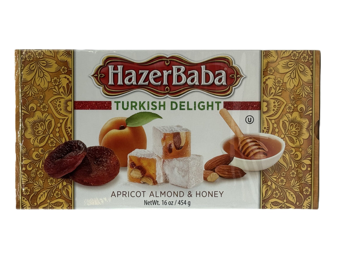 Hazerbaba Turkish Delight w Apricot & Almond & Honey 454 gr image 0