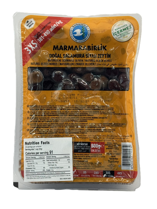 Marmarabirlik Natural Black Olives image 0