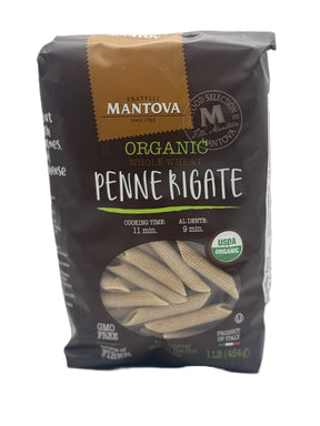 Fratelli Mantova Penne Rigate Whole Wheat Pasta 454 gr image 0