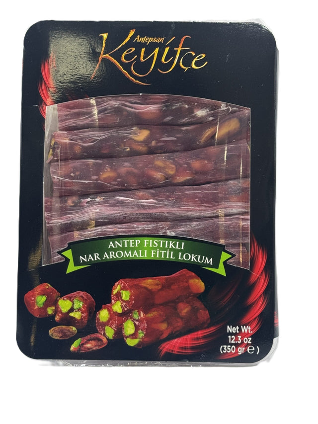 Antepsan Keyifce Turkish Delight w Pistachio &Pomegranate Flavored  350 Gr image 0