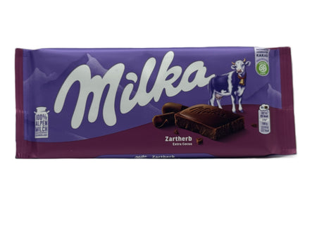 Milka Zartherb Extra Cocoa 100% Alpine Milk Chocolate 100 Gr image 0