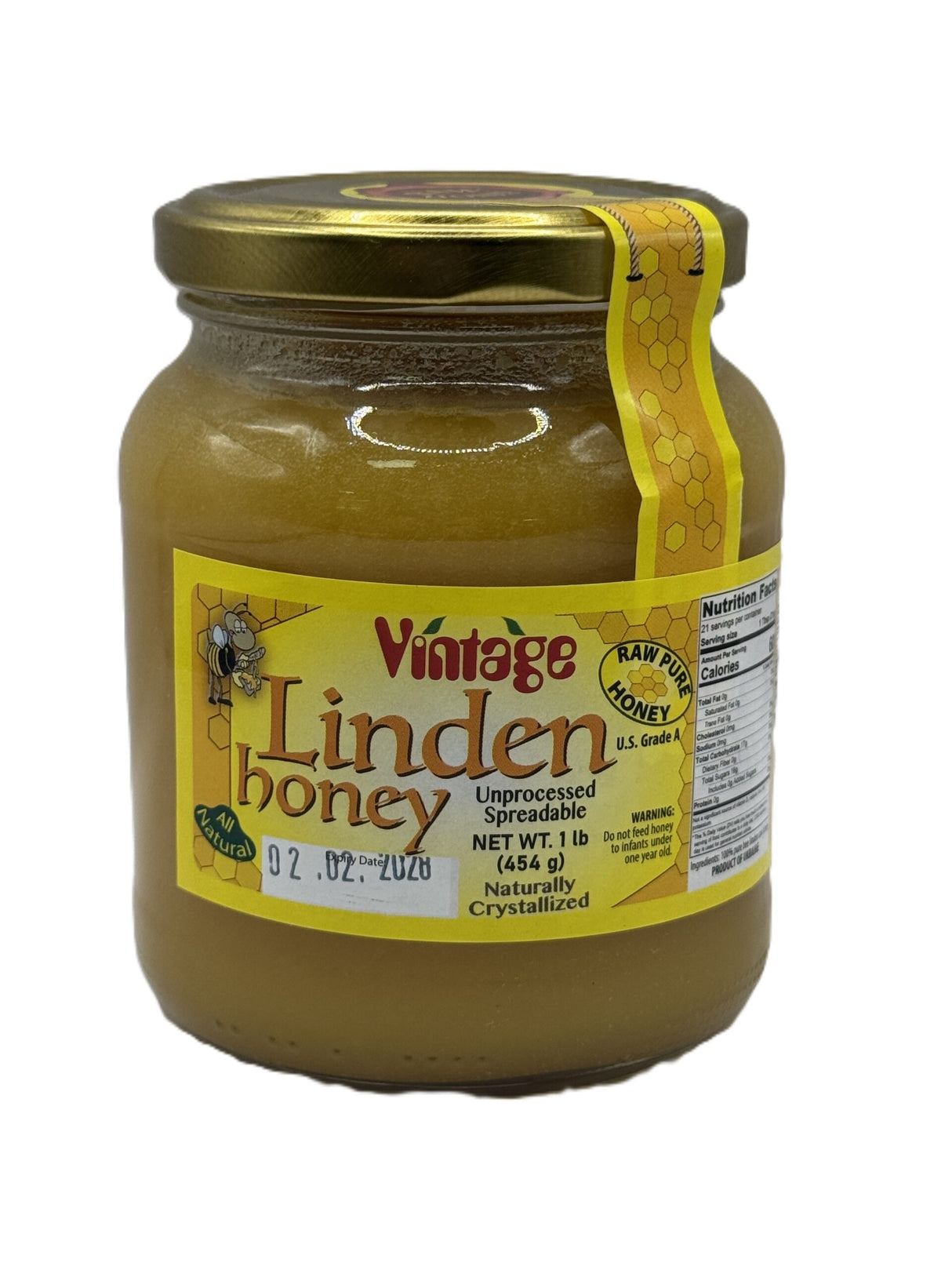 Vintage Linden Honey 454Gr image 0