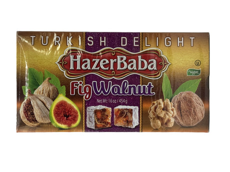 Hazerbaba  Fig Walnut Turkish Delight   454 gr image 0